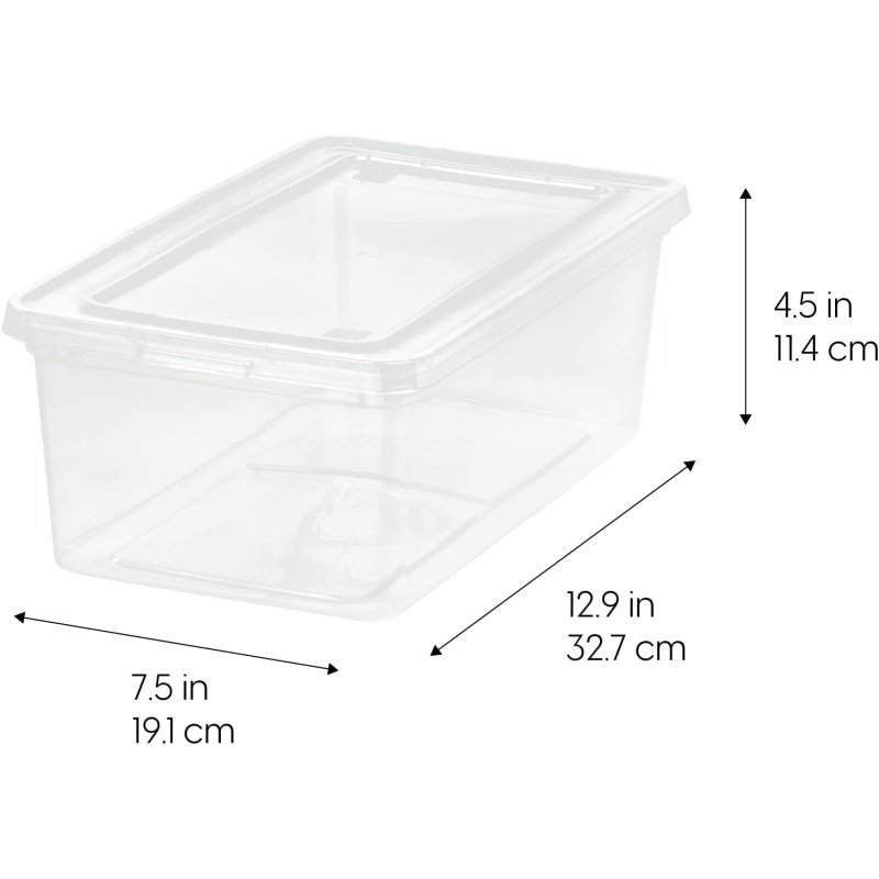 IRIS USA 6 Qt Clear Storage Box - Image 2