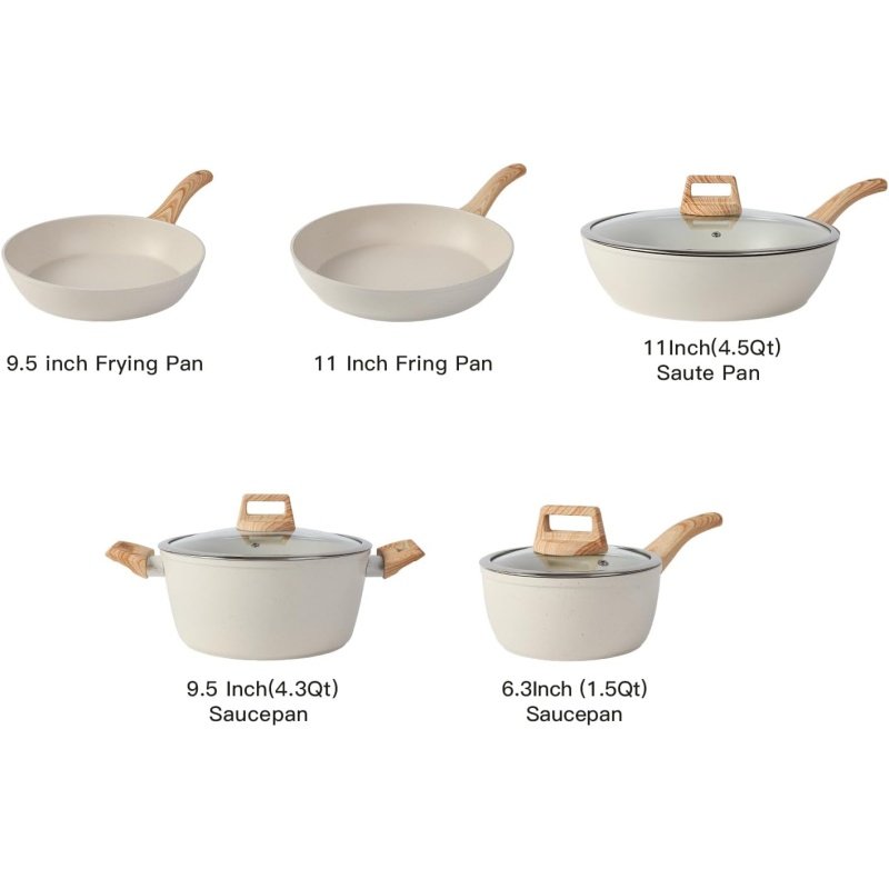 16PCS Pots and Pans Set - Image 2