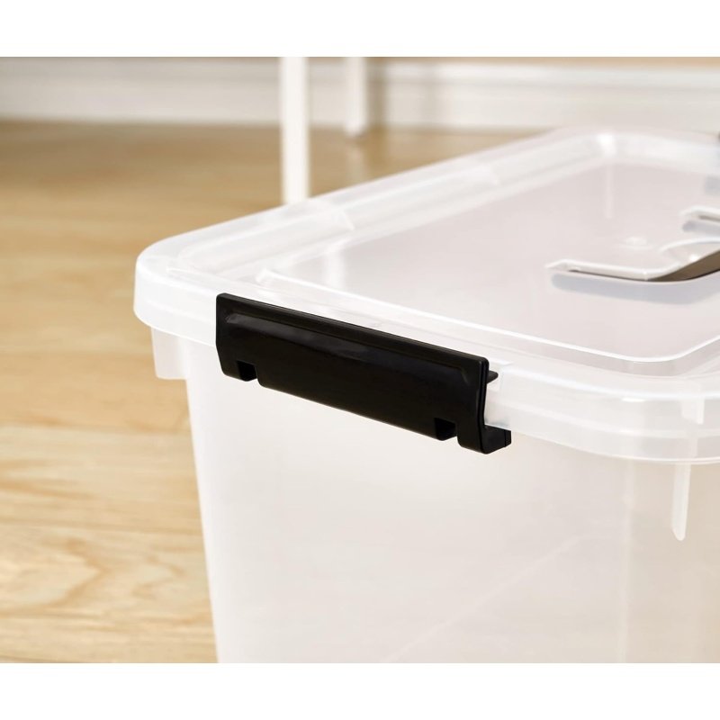 6 Quart Clear Storage Latch Box/Bins - Image 5