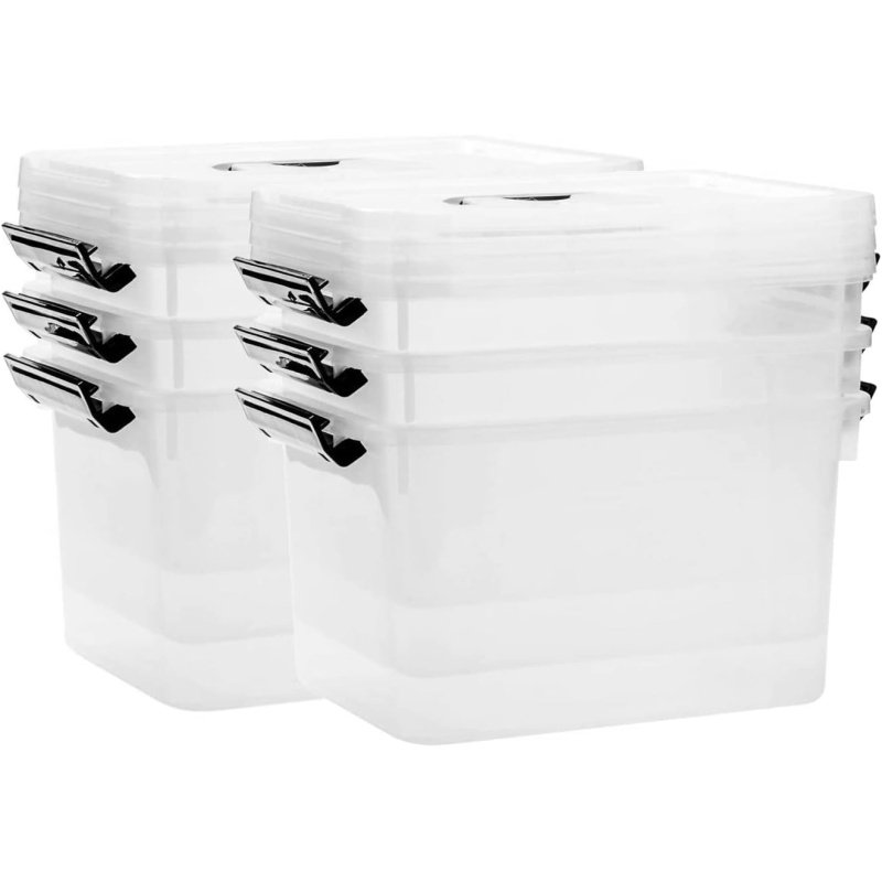 6 Quart Clear Storage Latch Box/Bins - Image 8