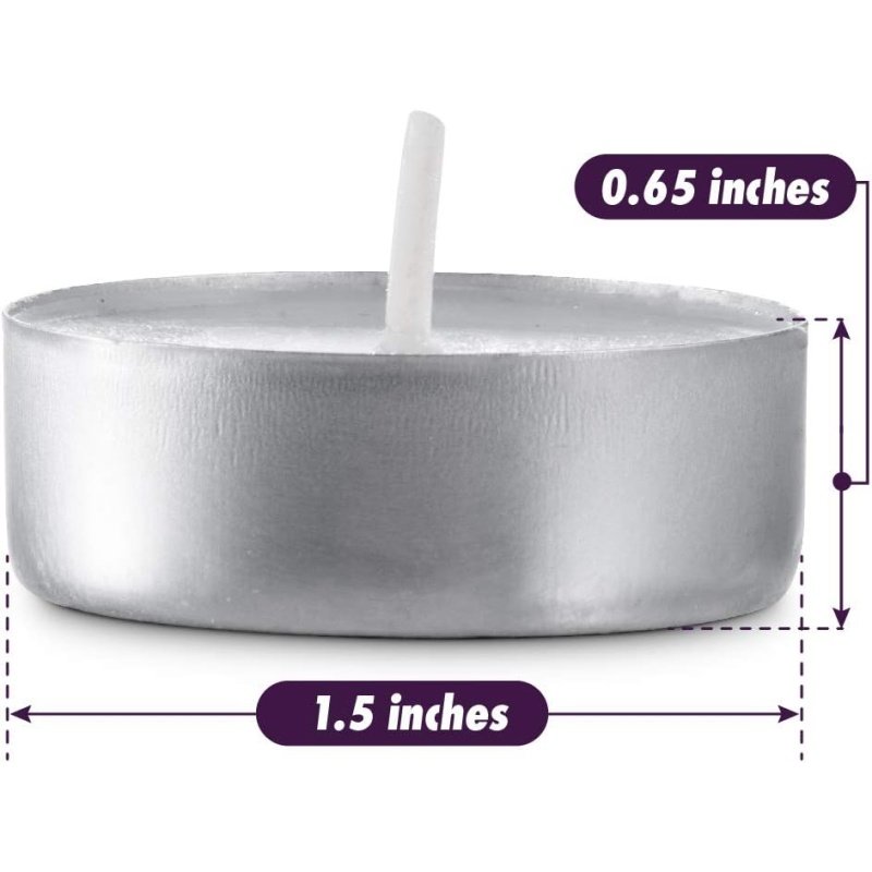 MontoPack Unscented Tea Light Candles 100 Pack - Image 5