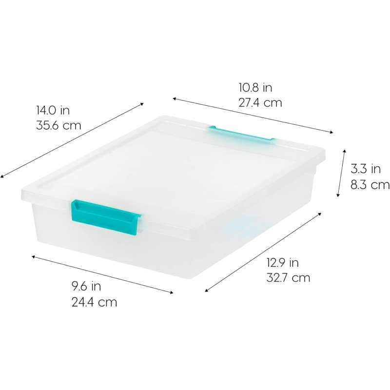 IRIS USA 6 Qt. Plastic Storage Bins Containers - Image 2