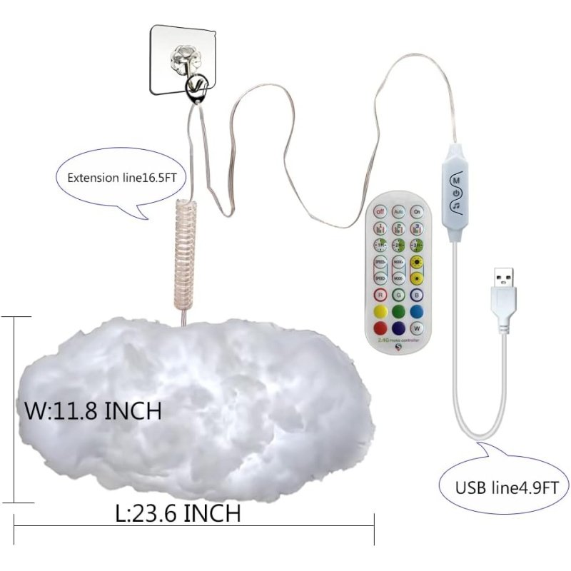 3D Big Cloud lightning Light Kit - Image 4