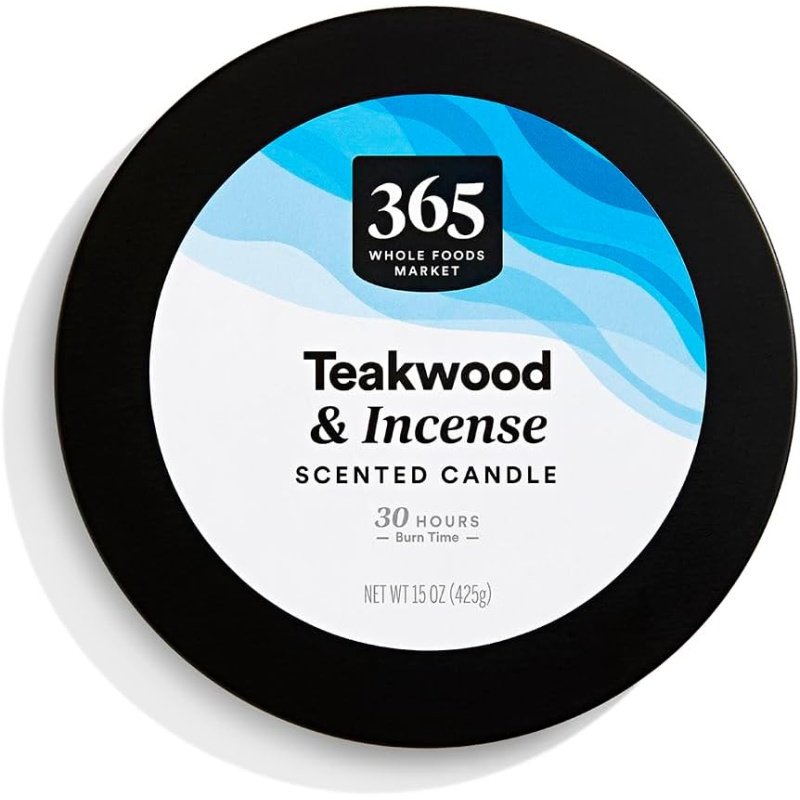 365 by Whole Foods Market, Candle 3 Wick Teakwood Incense