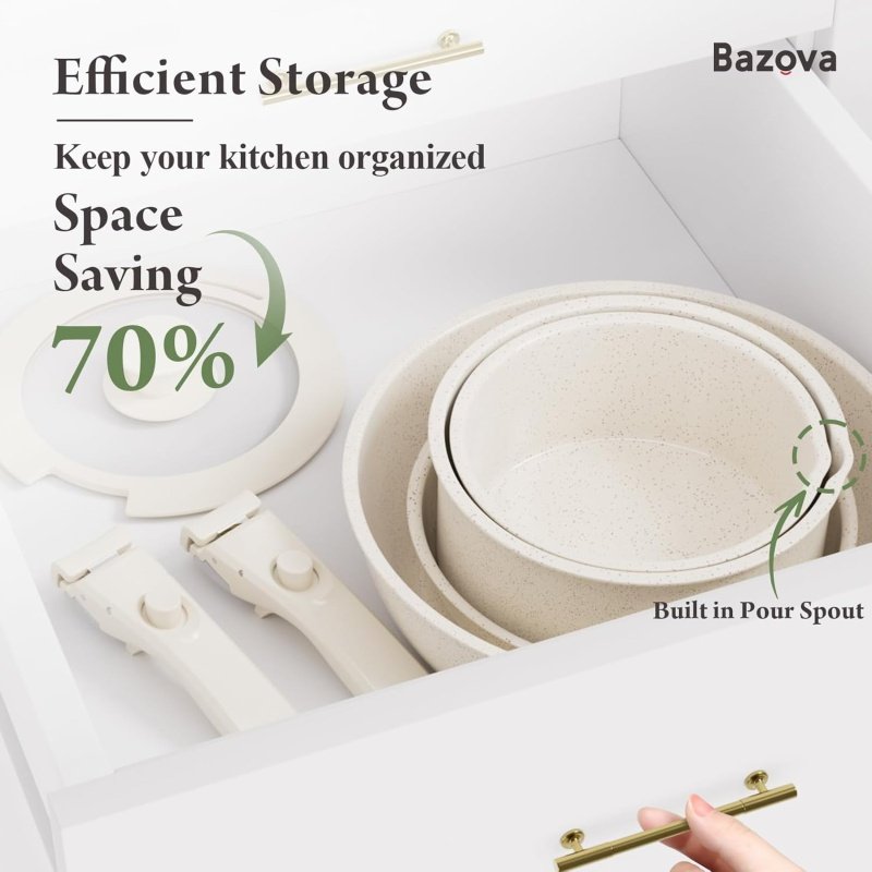 Ceramic Nonstick Cookware Set - Image 3
