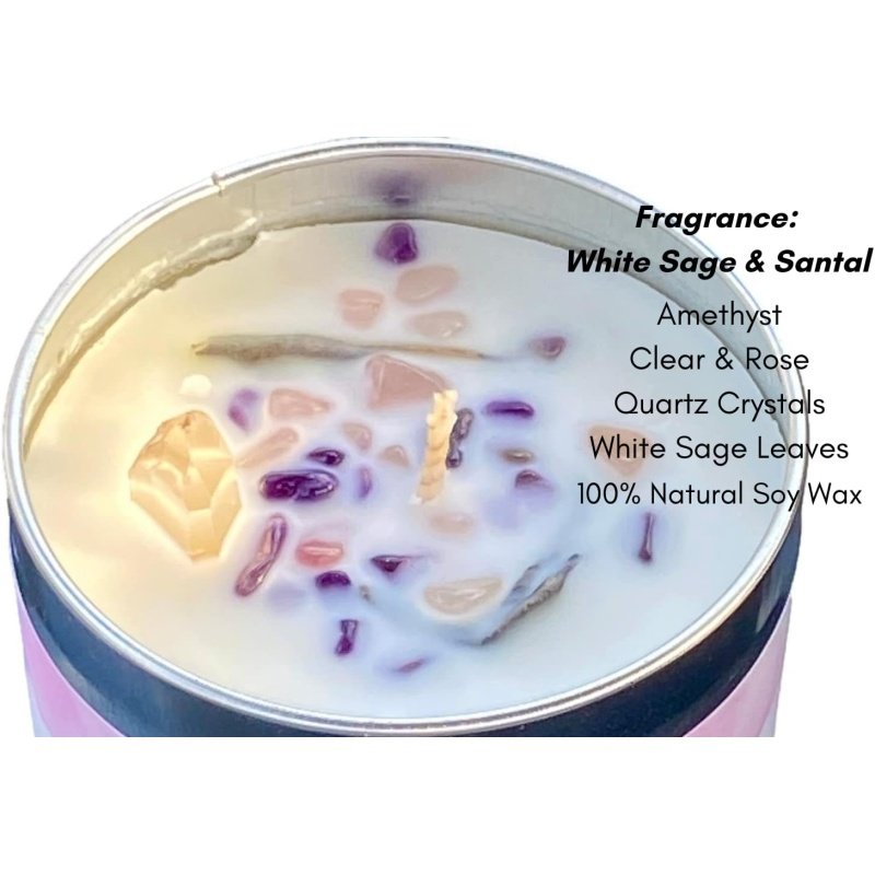 White Sage and Santal Smudge Candle - Image 7