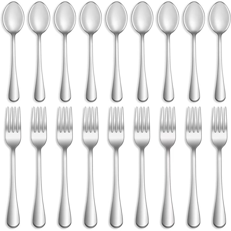 16 Pcs Forks and Spoons Silverware Set