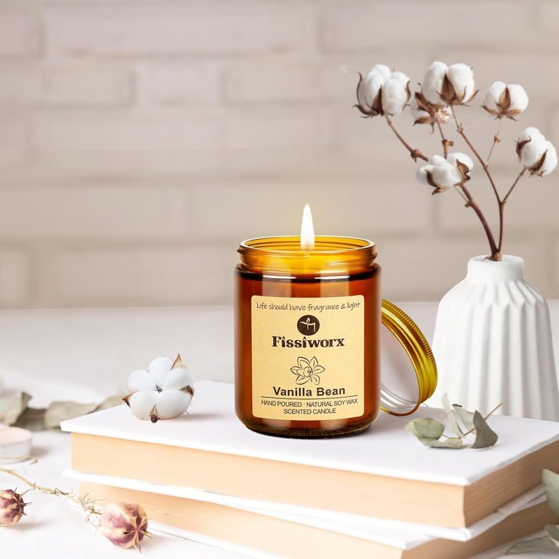 Vanilla Scented Candle Set 2 Pack - Image 9