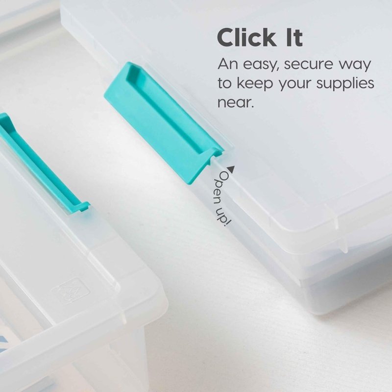 IRIS USA 6 Qt. Plastic Storage Bins Containers - Image 3