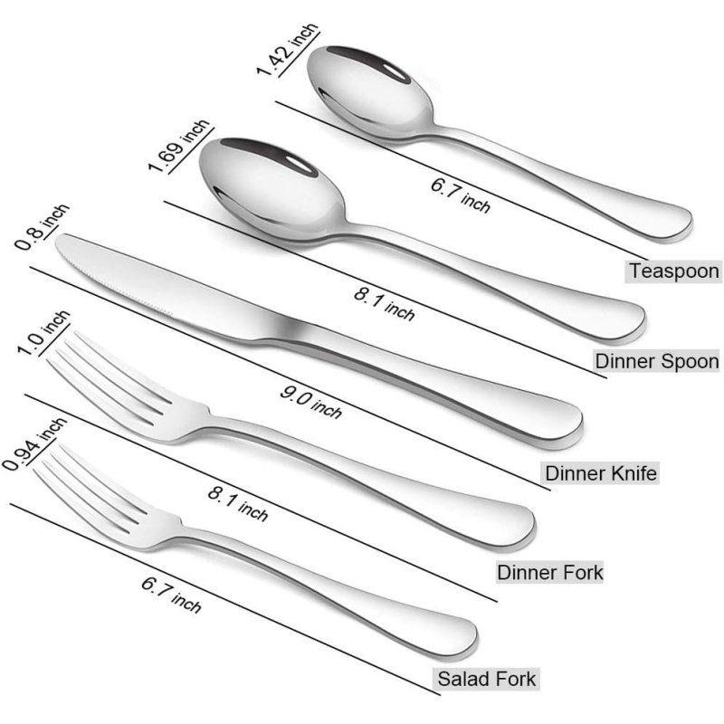 Silverware Set, Briout Flatware Set - Image 2