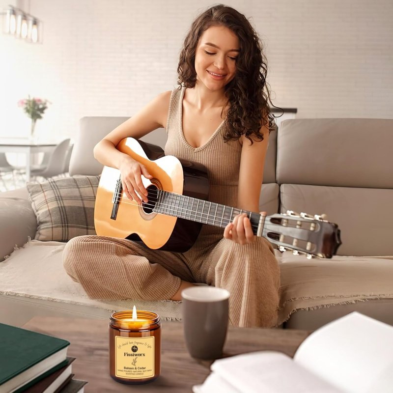 Vanilla Scented Candle Set 2 Pack - Image 8
