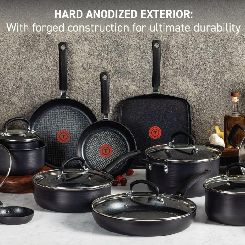 T-fal Ultimate Hard Anodized Nonstick Cookware Set - Image 3