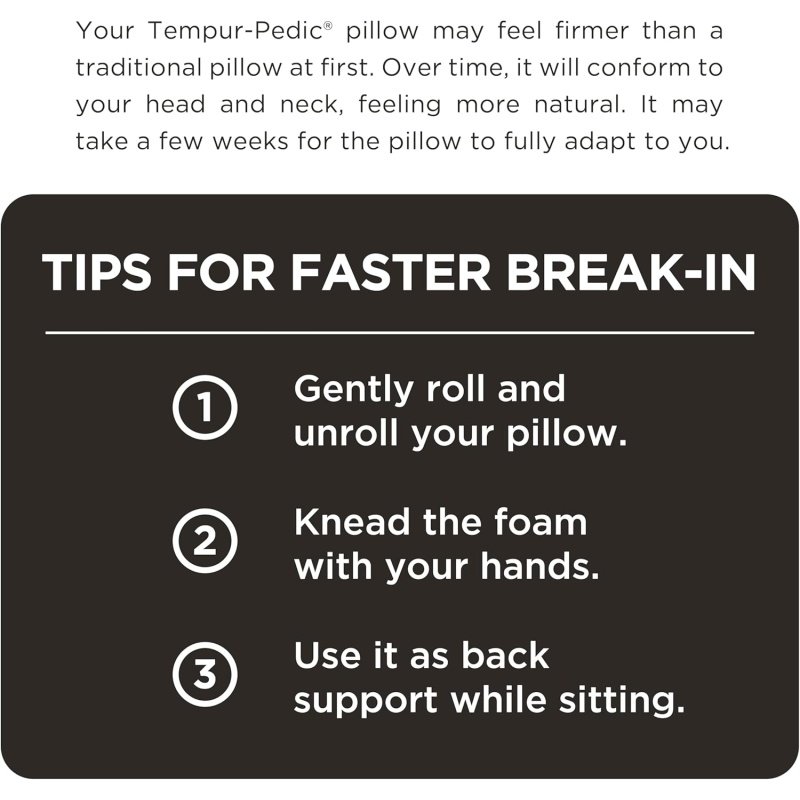 Tempur-Pedic Memory Foam Symphony Pillow Luxury Soft Feel - Image 13