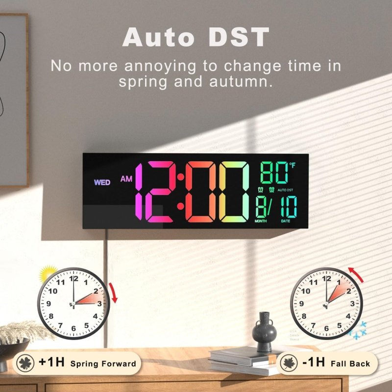 JALL 16" Large Digital Wall Clock - Image 5