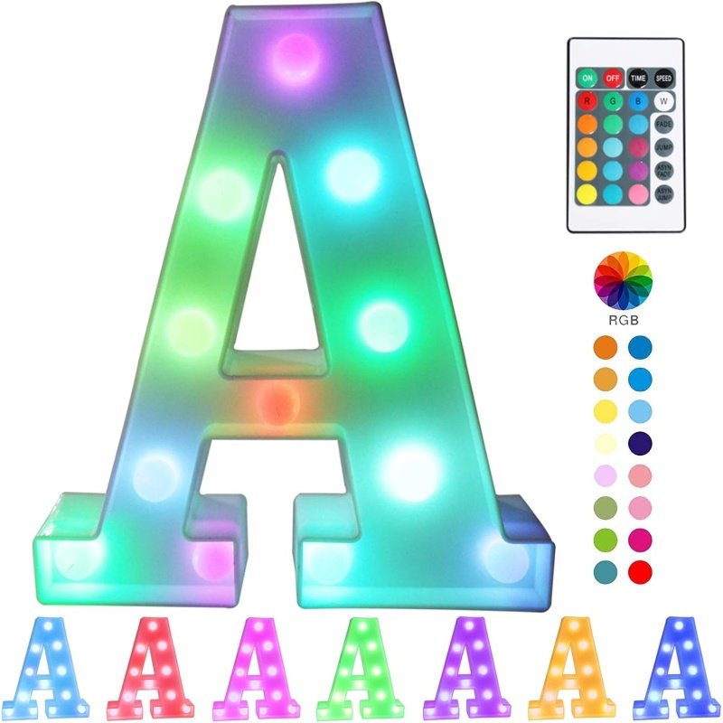 Pooqla Colorful LED marquee letter lights