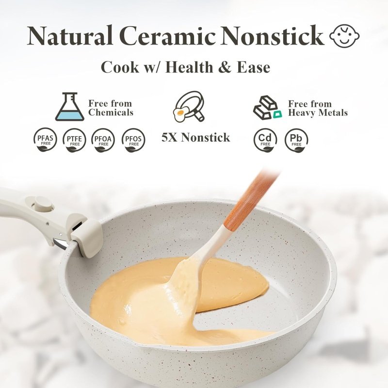Ceramic Nonstick Cookware Set - Image 5