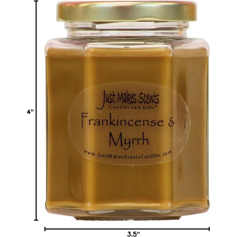 Frankincense & Myrrh Scented Blended Soy Candle - Image 3