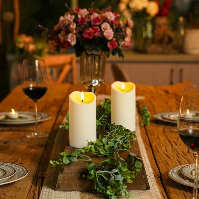 Homemory 6"x3" Outdoor Waterproof Flameless Candles - Image 3