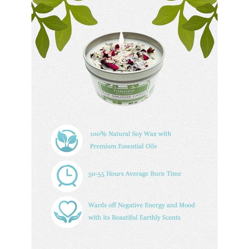 TOMOKO White Sage Candle - Image 5