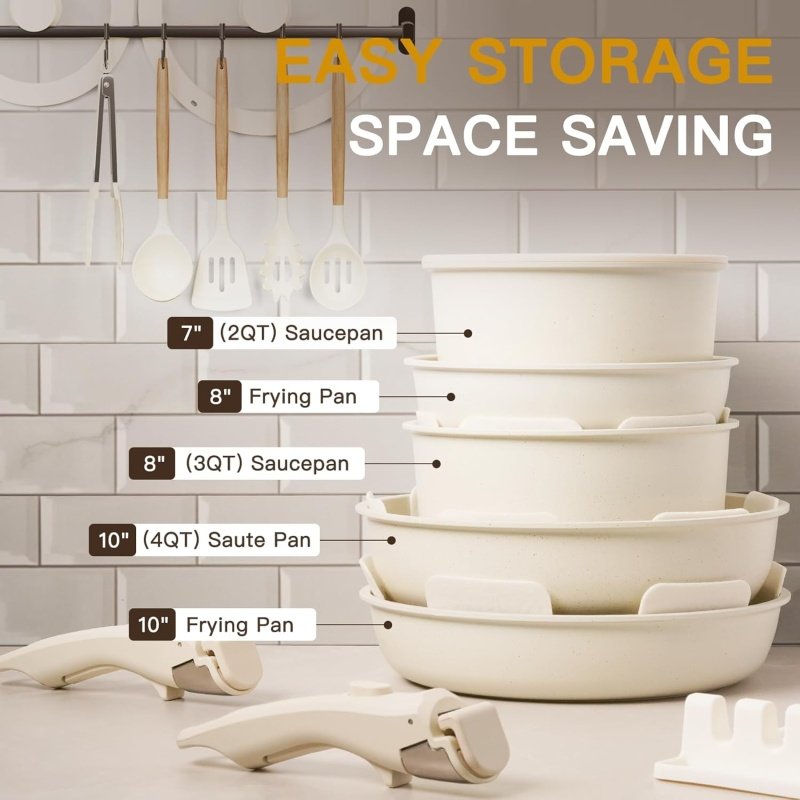 Astercook 21 Pcs Pots and Pans Set Non Stick - Image 9