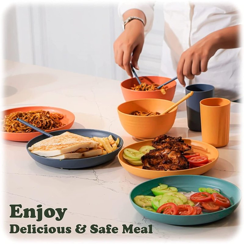 Wheat Straw Dinnerware Sets - Image 3