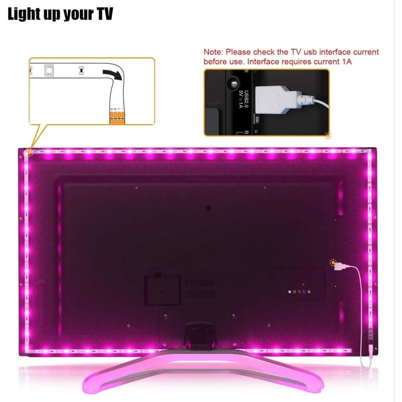 Tv Led Backlight, Maylit 8.2ft Led Strip Lights - Image 3