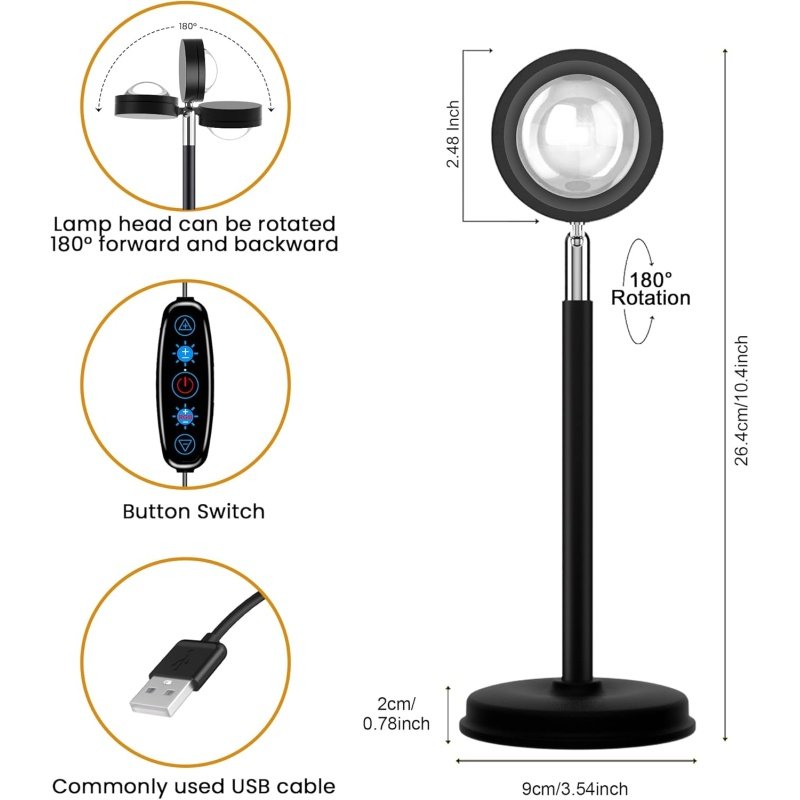Sunset Lamp Projection, Not Only 21 Colors Sunset Lights - Image 5