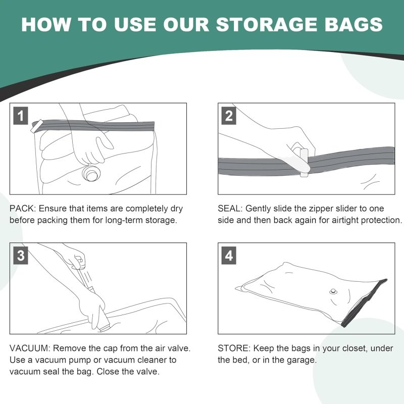 20 Pack Vacuum Storage Bags - Image 6