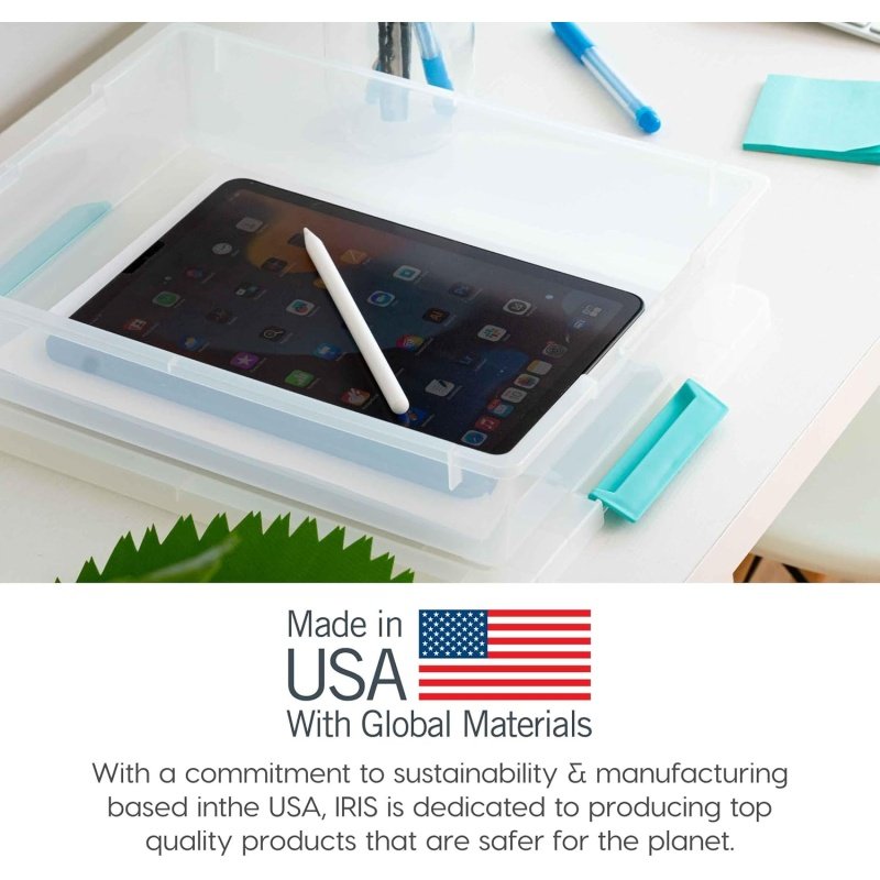 IRIS USA 6 Qt. Plastic Storage Bins Containers - Image 7