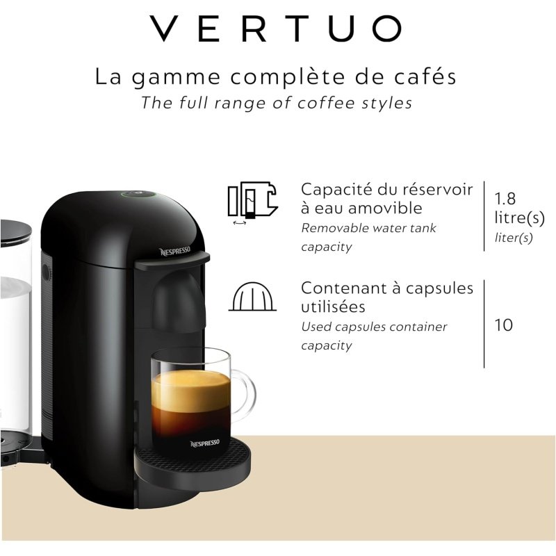 Nespresso Vertuo Plus Coffee and Espresso Maker - Image 5