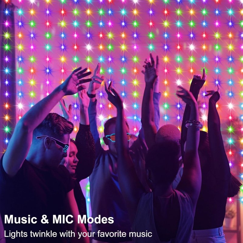 Smart Curtain Lights RGB 5050 Built in Chip - Image 2