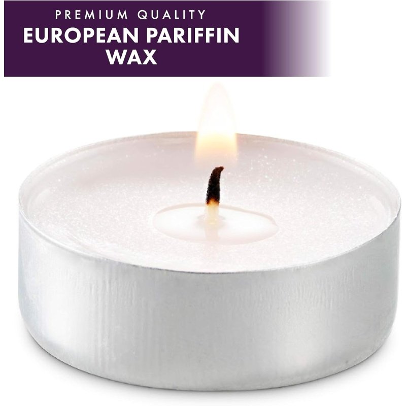 MontoPack Unscented Tea Light Candles 100 Pack - Image 2