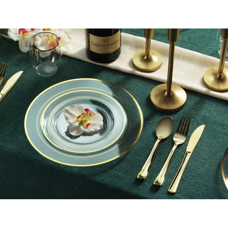 125 Piece Gold Dinnerware Party Set - Image 4