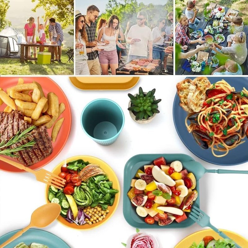 Wheat Straw Dinnerware Sets - Image 4