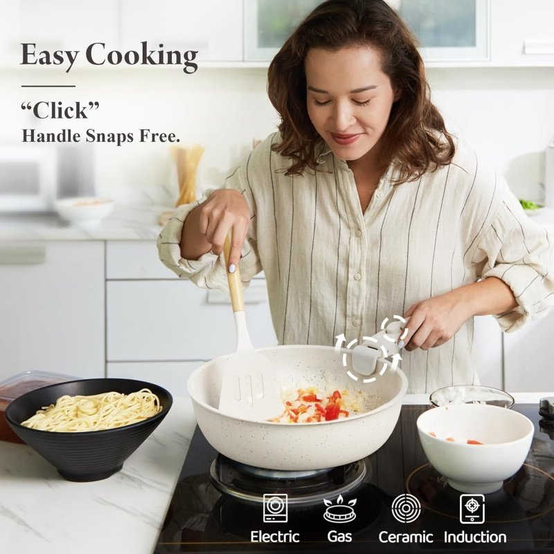 Ceramic Nonstick Cookware Set - Image 4