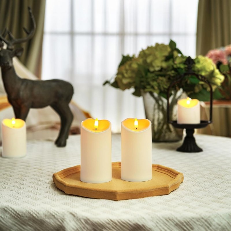 Homemory 6"x3" Outdoor Waterproof Flameless Candles - Image 2
