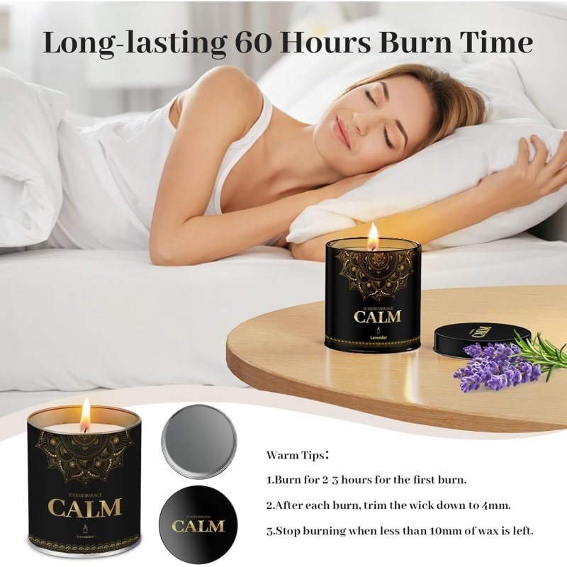 WarmEmbrace Lavender Scented Candles - Image 6