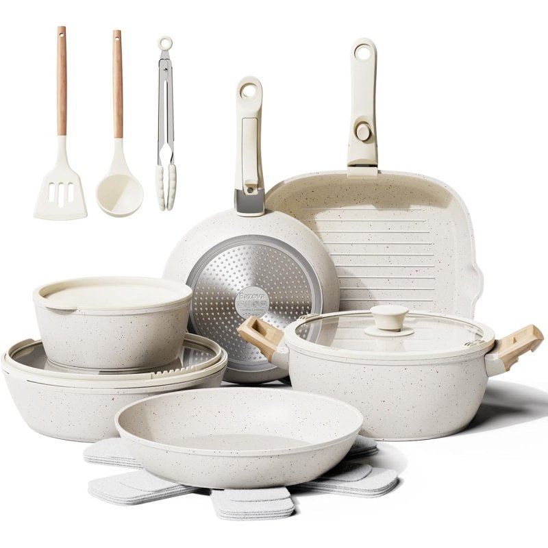 19 Pcs Pots and Pans Set