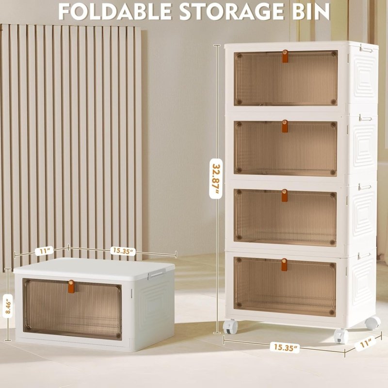 4 Tier Plastic Storage Bins - Image 3