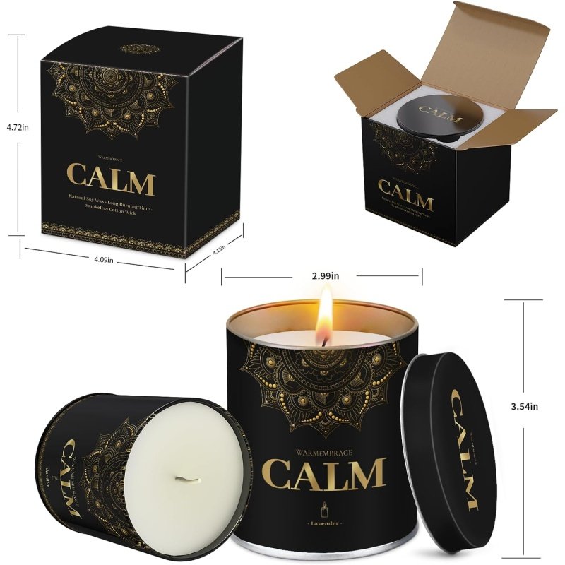 WarmEmbrace Lavender Scented Candles - Image 2