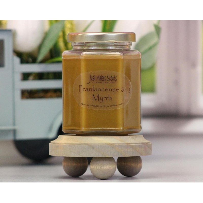 Frankincense & Myrrh Scented Blended Soy Candle - Image 2