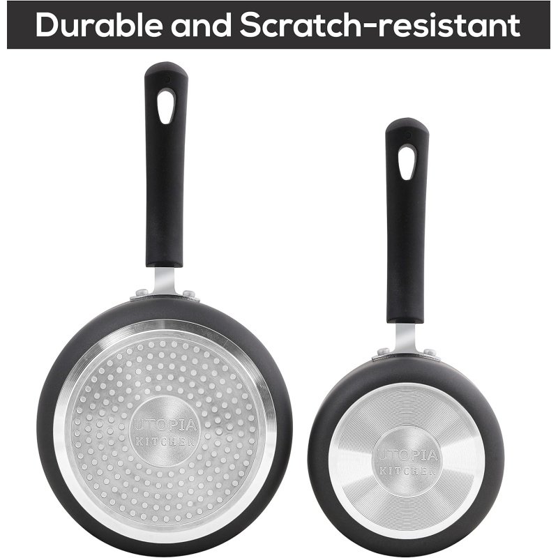 Utopia Kitchen Nonstick Saucepan Set - Image 6