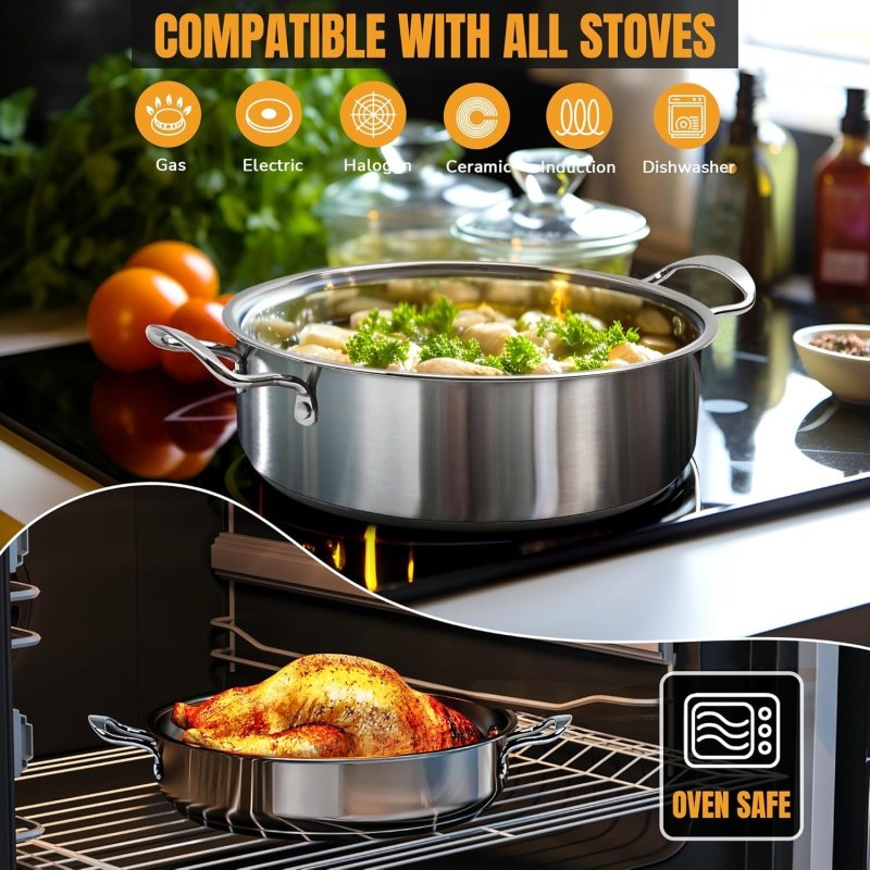 Stainless Steel pots and pans set - Image 5