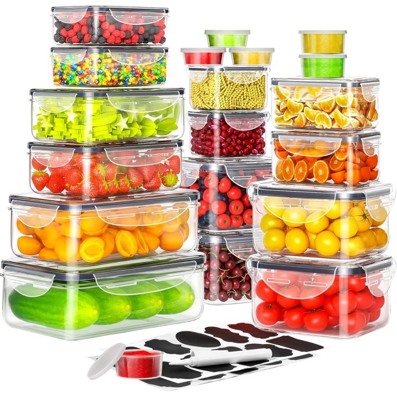 40 PCS Food Storage Containers with Lids Airtight