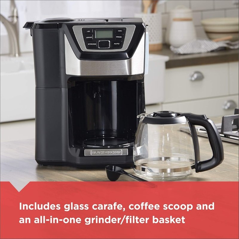 BLACK+DECKER 12-Cup Mill and Brew Coffee Maker - Image 4