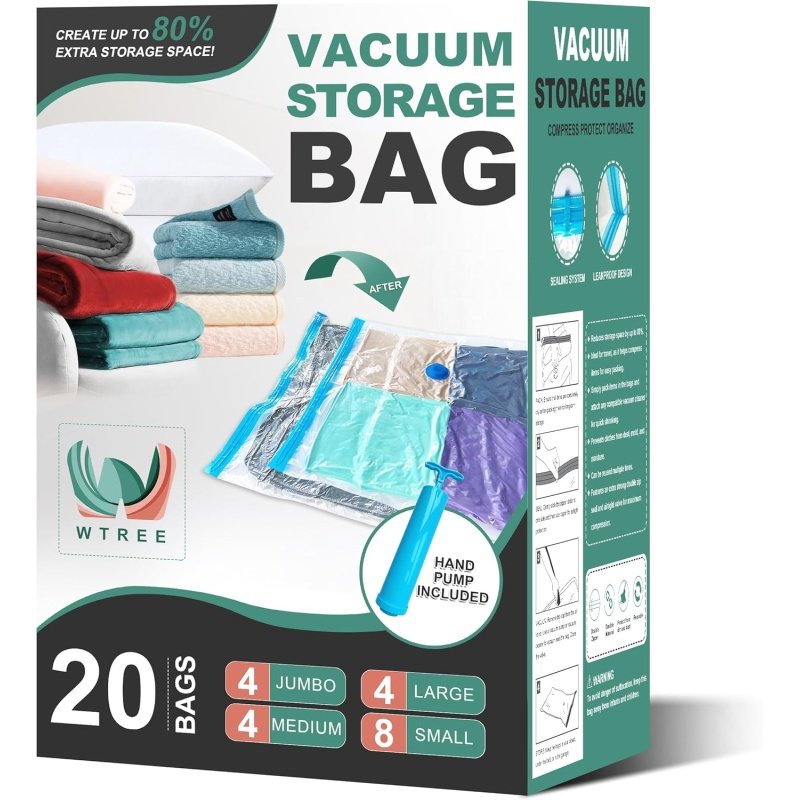 20 Pack Vacuum Storage Bags