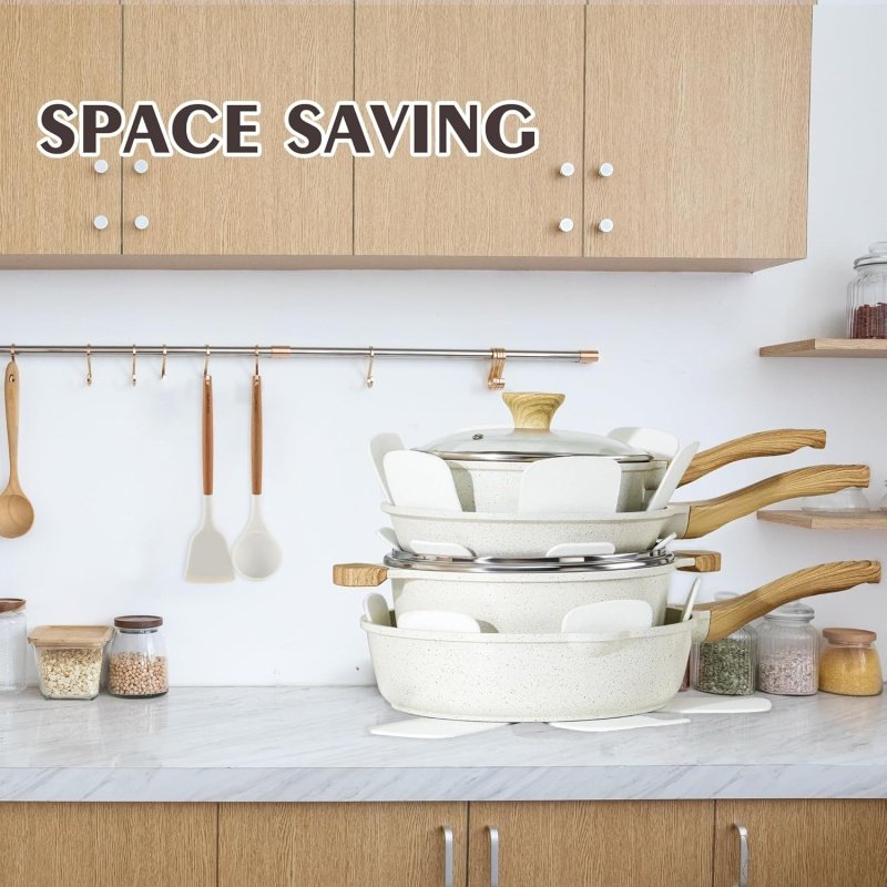 SENSARTE Nonstick Ceramic Cookware Set - Image 7
