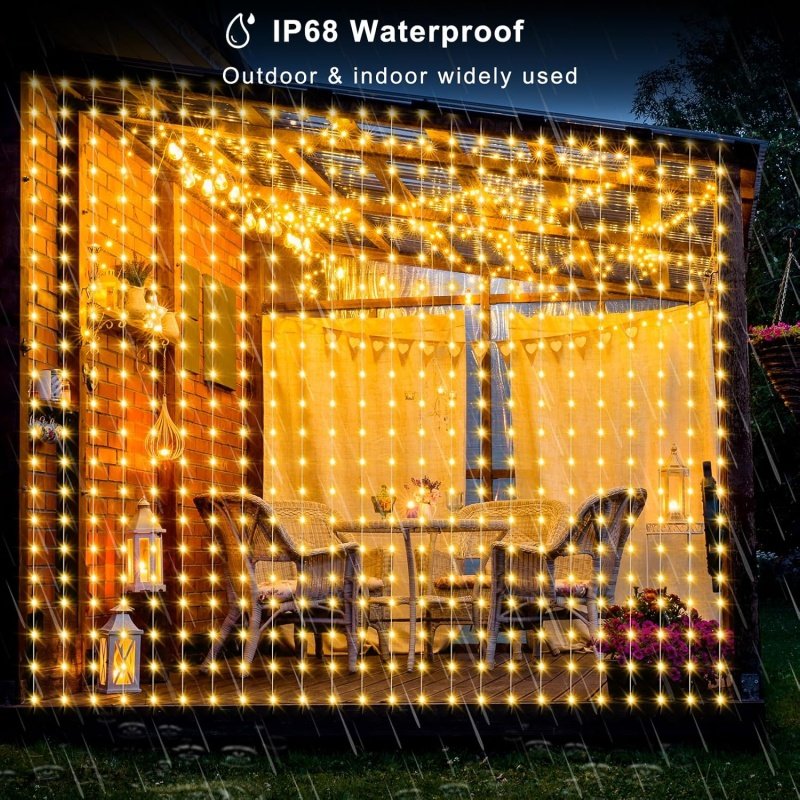 Smart Curtain Lights RGB 5050 Built in Chip - Image 6