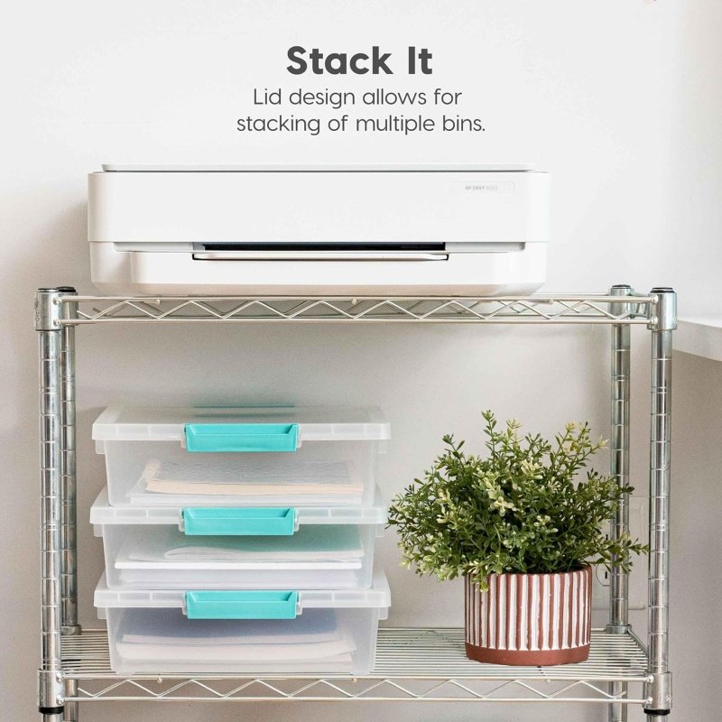 IRIS USA 6 Qt. Plastic Storage Bins Containers - Image 5
