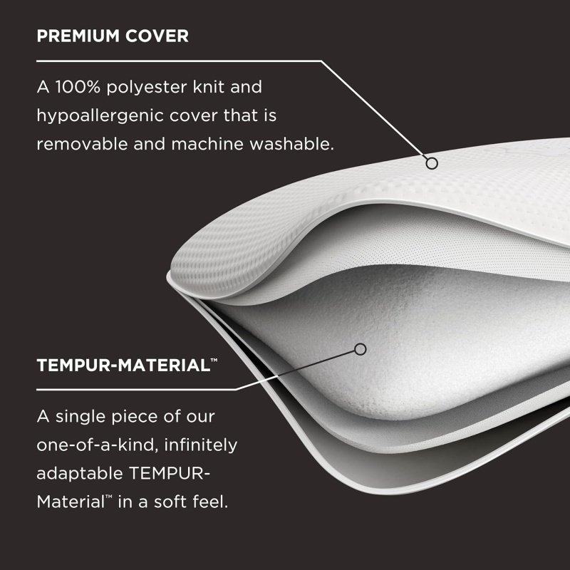 Tempur-Pedic Memory Foam Symphony Pillow Luxury Soft Feel - Image 6